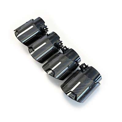 BMW M2 G87 M3 G80 G81 M4 G82 G83 M Performance Carbon Exhaust Tips By UKCarbon image 2