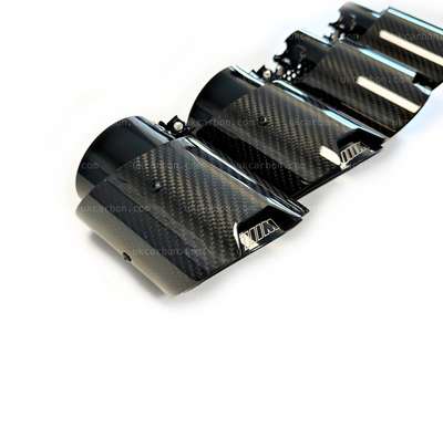 BMW M2 G87 M3 G80 G81 M4 G82 G83 M Performance Carbon Exhaust Tips By UKCarbon image 5