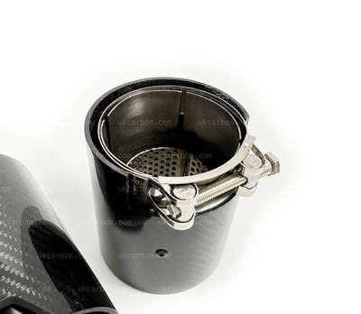 BMW M135i xDrive F40 Carbon Exhaust Tips M Performance by UKCarbon image 3