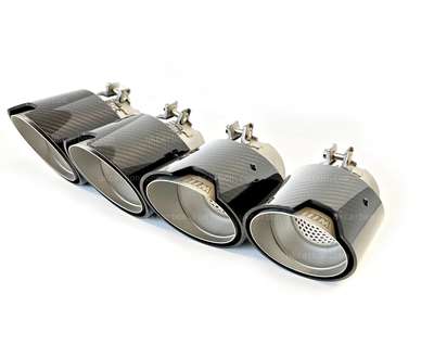 BMW M2 G87 M3 G80 G81 M4 G82 G83 M Performance Carbon Exhaust Tips By UKCarbon image 4