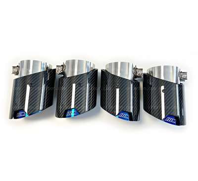 BMW M2 G87 M3 G80 G81 M4 G82 G83 M Performance Carbon Exhaust Tips By UKCarbon image 3