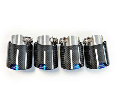 BMW M2 G87 M3 G80 G81 M4 G82 G83 M Performance Carbon Exhaust Tips By UKCarbon image 5