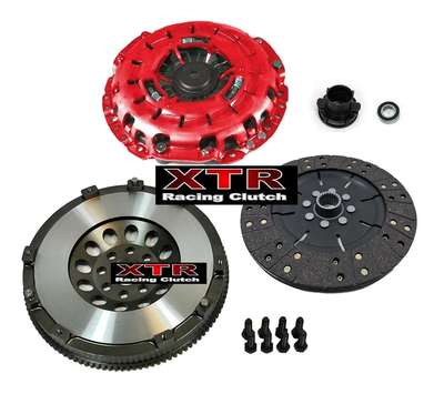 XTR Clutch Kit XTR-03059R2-SS &ndash; Performance/Custom Custom Bundle: No Bundle Listing: No Transmission Type: Manual Plate Diameter: 9-7/16" in Manufacturer Warranty: 1 Year Clutch Material: Carbon Kevlar Disc Material: Organic Input Shaft Diameter: 1-1/8" in Performance Part: Yes Pressure Plate Type: Self Adjust German 51CrV4 Diaphragm Brand: XTR Number of Teeth: 22 Type: Clutch Kit & Flywheel Flywheel Material: 4140 FORGED CHROMOLY STEEL Interchange Part Number: 03-059 DMF019 DMF051 DMF053 DMF082 Input Spline Quantity: 22 OE/OEM Part Number: 03-059 DMF019 DMF051 DMF053 DMF082 Disc Diameter: 9-7/16" in Surface Finish: HD STAGE 2 CARBON KEVLAR / 4140 FORGED CHROMOLY STEEL UPC: Does not apply &ndash; Fits APR/03-05 BMW 330ci 330i E46 3.0L M54 6-SPD