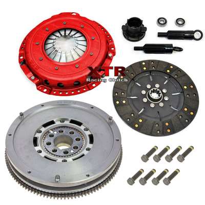 XTR Clutch Kit XTR04001R1SSBDMF016CP &ndash; DMF CAST IRON Modified Item: No Custom Bundle: No Clutch Disc Style: Full Face Rigid Disc Pressure Plate Type: Ductile Iron Heavy Push Type Diaphragm Interchange Part Number: 03-011 03011 KF649-01 Surface Finish: Carbon Kevlar / Cast Iron Manufacturer Part Number: XTR04001R1SSBDMF016CP Part Brand: XTR Bundle Listing: Yes Other Part Number: #42 Brand: XTR Clutch Material: Carbon Kevlar Warranty: 1 Year &ndash; Fits BMW 323 325 525 i is M50 E36 E34