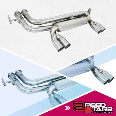 BMW E46 M3 MANUAL/SMG DUAL CATBACK AXLE BACK STAINLESS EXHAUST MUFFLER 2.75" TIP
