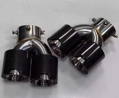 Carbon Fiber Exhaust Tip Tail Pipe/For BMW G20 G21 M340i G42 M240i M Performance image 2